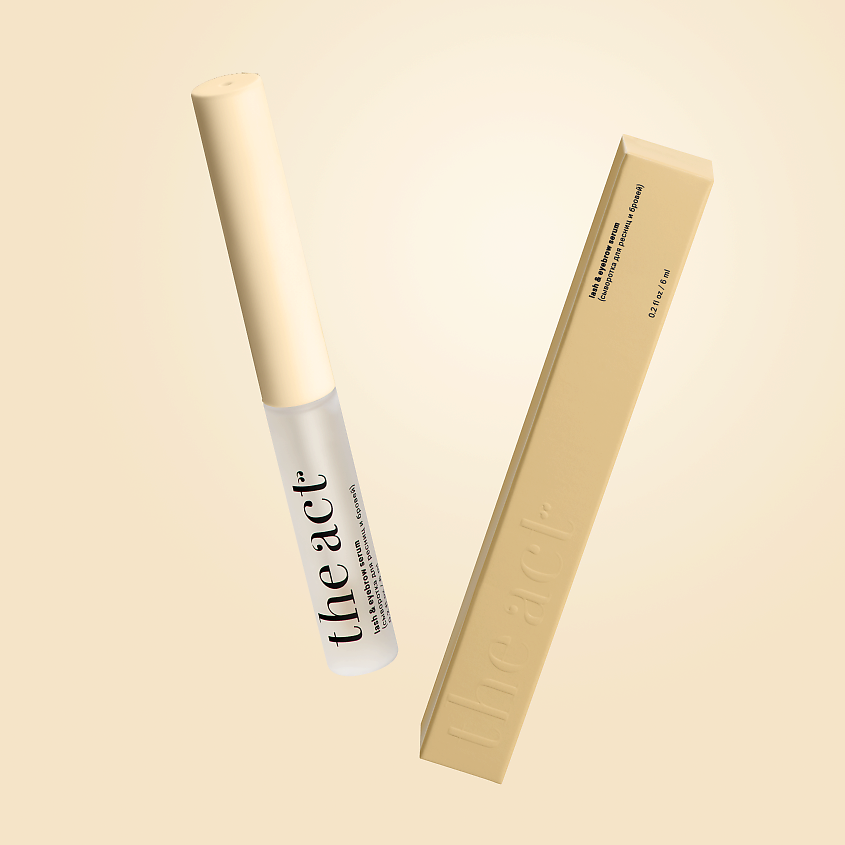 Изображение товара THE ACT Сыворотка для ресниц и бровей рост и объем, 6 мл