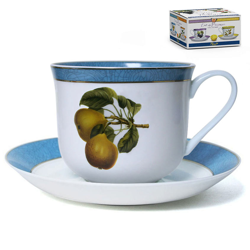 Изображение товара PRIORITY Чайная пара «Стейчкол» Дыхание Прованса «Груша» в подарочной коробке, 1 шт