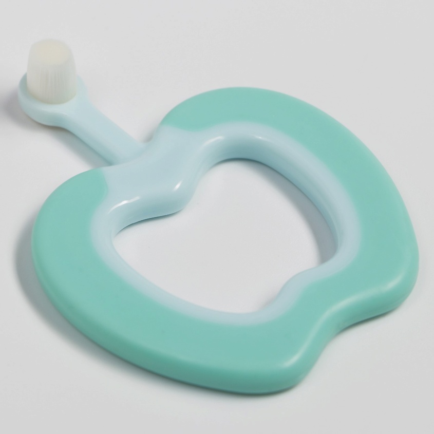 Изображение товара КРОШКА Я Детская зубная щетка с мягкой щетиной с ограничителем, Голубой