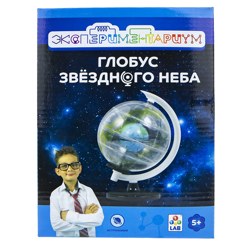 Изображение товара 1TOY Набор для опытов Экспериментариум Глобус звёздного неба, 1 шт