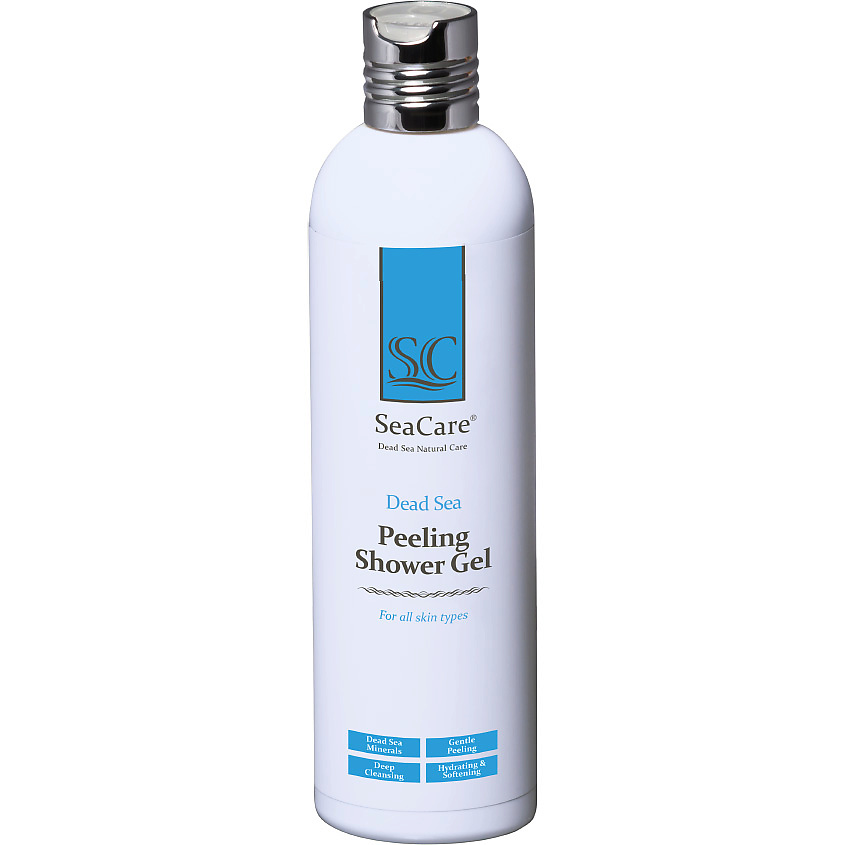 Изображение товара SEACARE Отшелушивающий гель для душа с минералами Мертвого Моря и растительными экстрактами, 400 мл