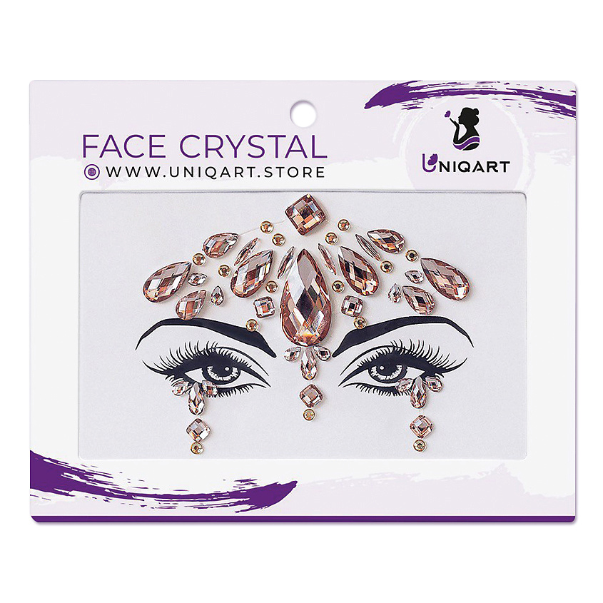 Изображение товара UNIQART Кристаллы для лица UNIQART "Королева", 1 шт.