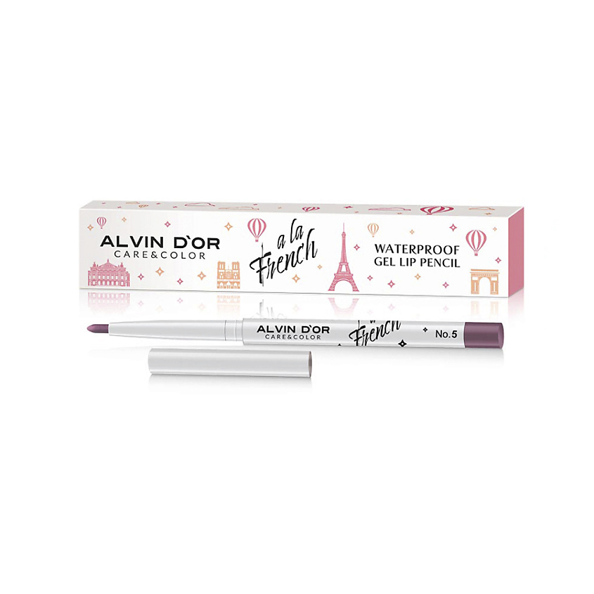 Изображение товара Водостойкий гелевый карандаш для губ ALVIN DOR 05 Cosmic WATERPROOF GEL LIP PENCIL