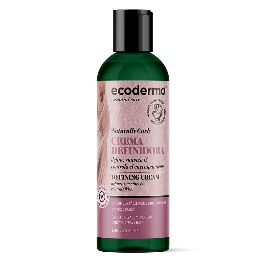 Изображение товара ECODERMA Крем для кудрявых волос для усиления завитка Naturally Curly Defining Cream, 250 мл