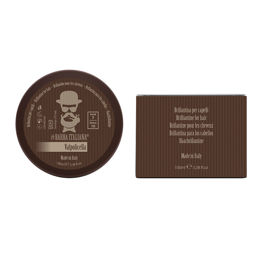 Изображение товара Гель для укладки волос BARBA ITALIANA Valpolicella 100 мл с сильной фиксацией и сиянием