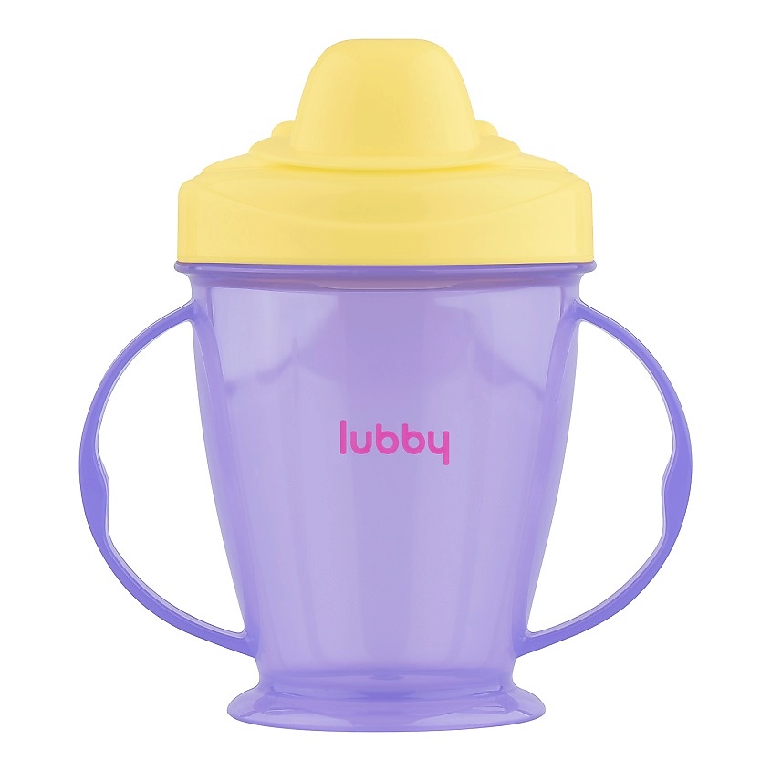 Изображение товара LUBBY Поильник-непроливайка с твердым носиком, от 9 месяцев, Комбинированный, 175 мл.