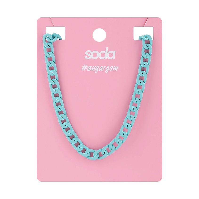 Изображение товара SODA Ожерелье BLUE CHAIN #sugargem, 1 шт.