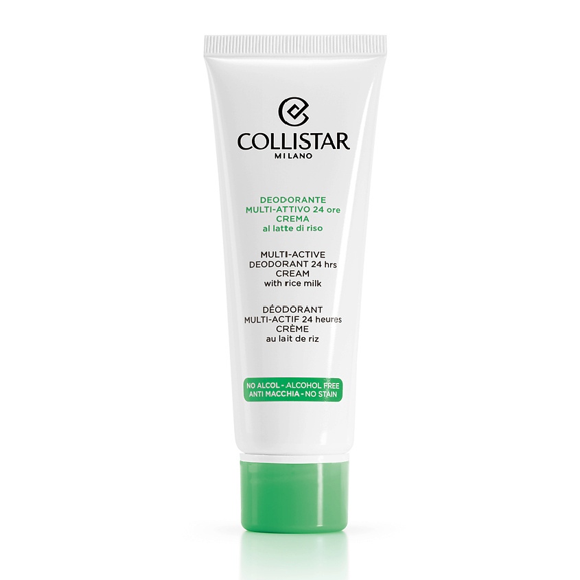 Изображение товара COLLISTAR Кремовый дезодорант с рисовым молочком 24H Multi-Active Deodorant Cream, 75 мл