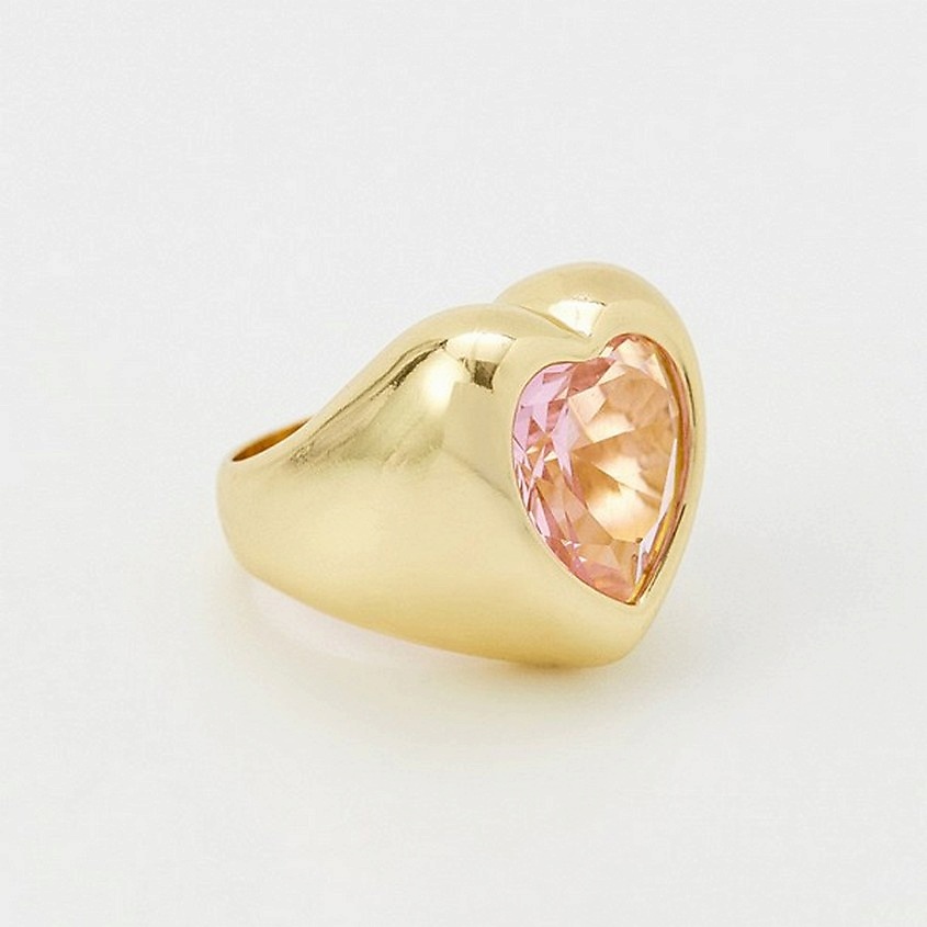Изображение товара PABUR Кольцо Ring HEART, цвет: золотой, размер: 17