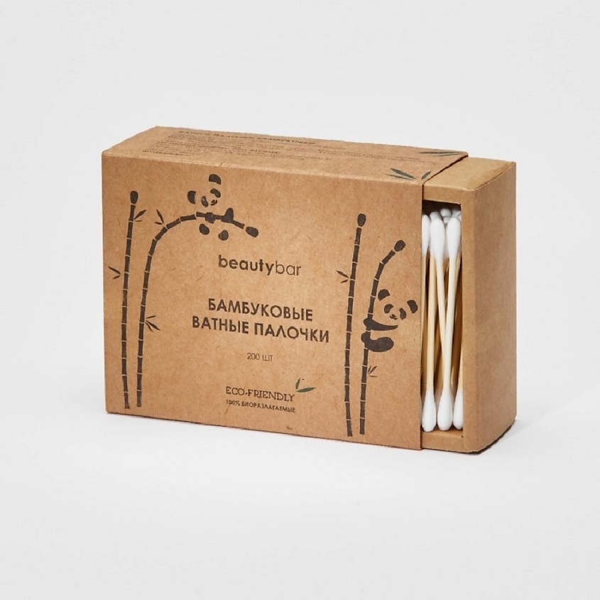 Изображение товара BEAUTY BAR Ватные палочки 200 шт. в коробочке, 1 шт.