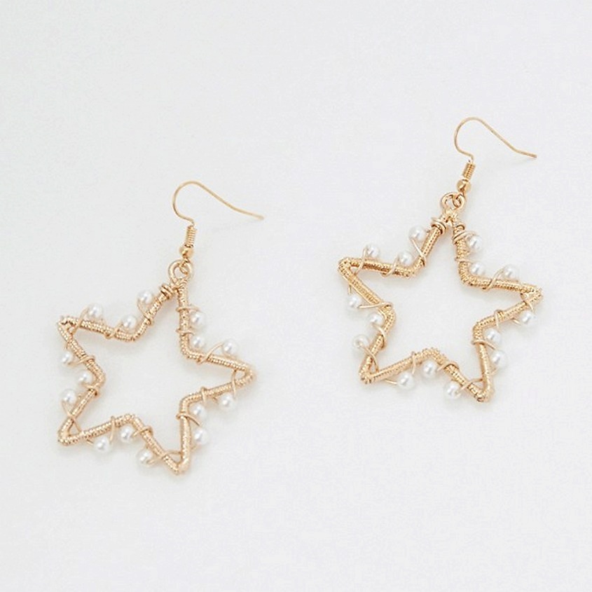 Изображение товара Стильные женские серьги BOCCIOLO STAR из бижутерного сплава