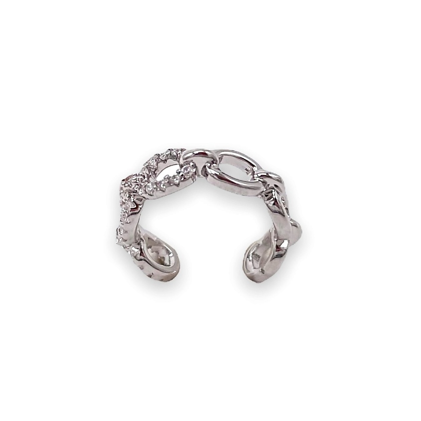 Изображение товара Классические серьги-кафф с цирконами, цвет золото для женщин