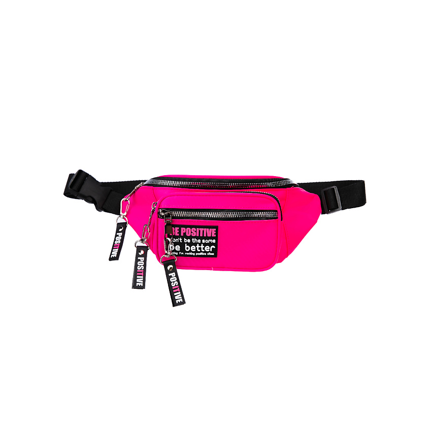 Изображение товара PLAYTODAY Сумка поясная для девочек BE POSITIVE, цвет: Красный, 0.001 шт, размер: 27*13*9 см
