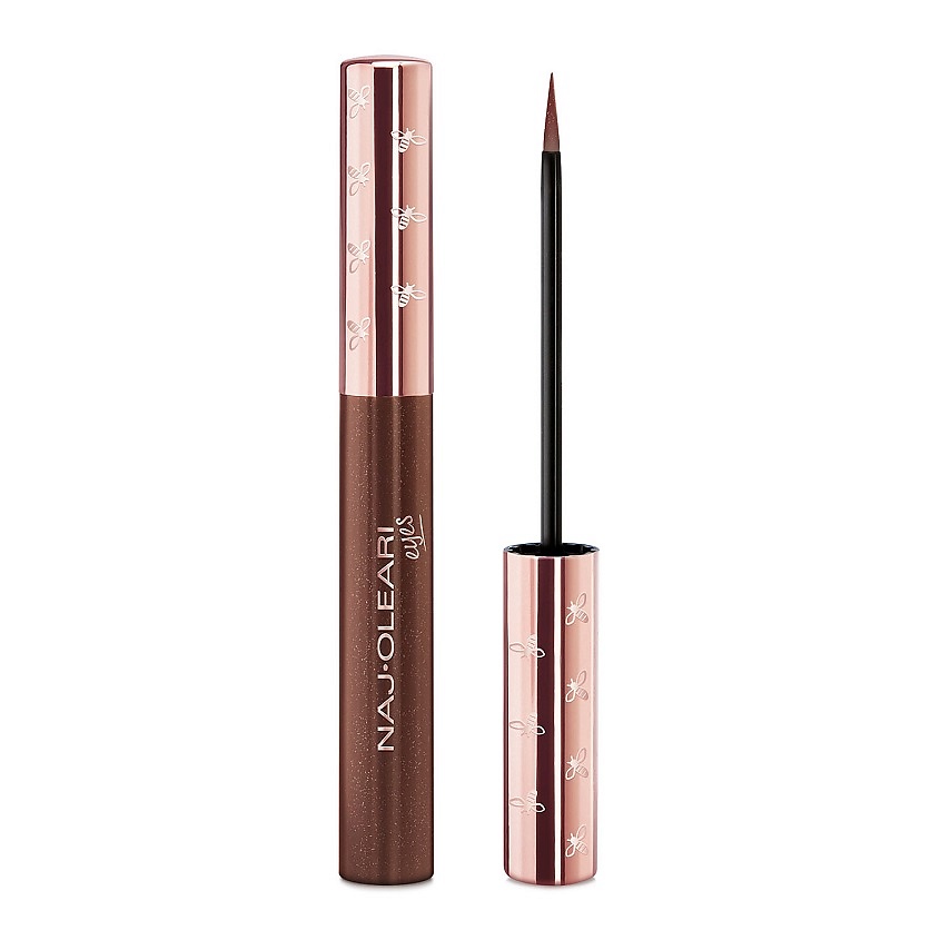 Изображение товара NAJ OLEARI Подводка для глаз с кисточкой Impeccable Eyeliner, Cacao Dorato, 4 мл