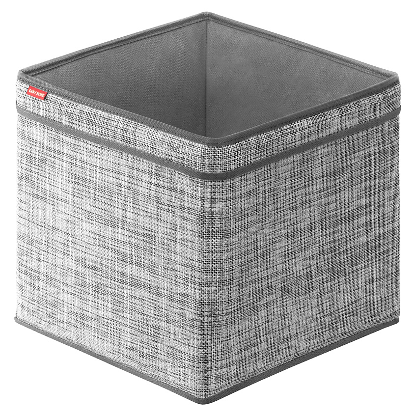 Изображение товара Корзина для хранения с ручками ВА-043 30х30х30см серого цвета стильное решение