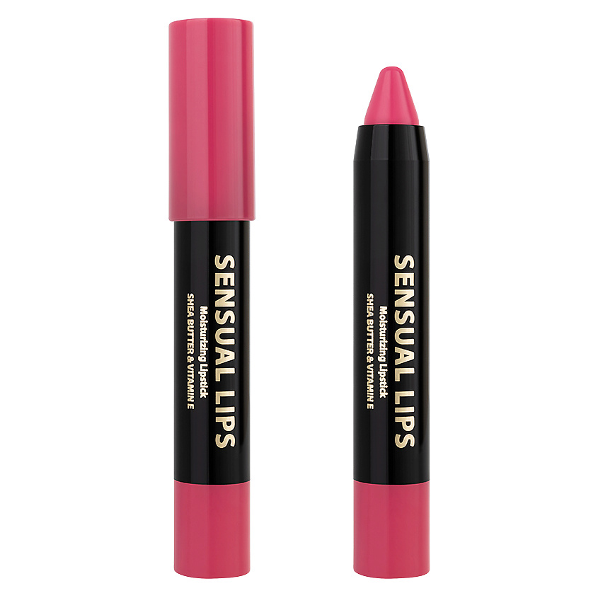 Изображение товара ЛЭТУАЛЬ Увлажняющая помада-стик для губ с маслом Ши и витамином E SENSUAL LIPS, № 107, 3.5 г