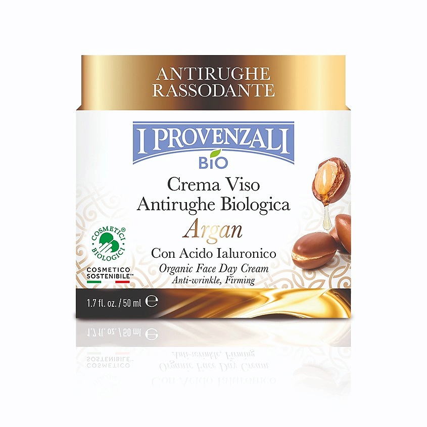 Изображение товара I PROVENZALI Органический дневной крем для лица против морщин укрепляющий с Арганом, 50 мл