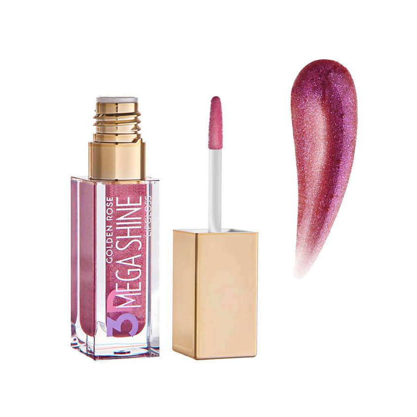 Изображение товара GOLDEN ROSE Блеск для губ 3D Mega Shine №120 пурпурно-розовый shimmer