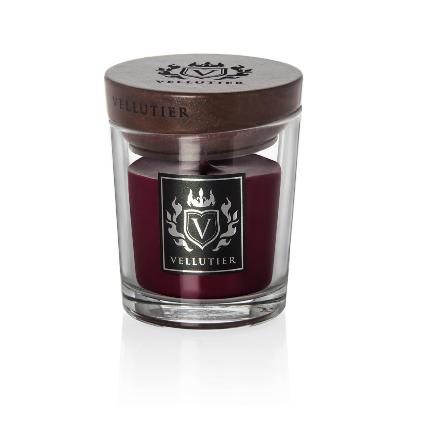 Изображение товара Ароматическая свеча VELLUTIER Альпийский глинтвейн 90 г с деревянной крышкой