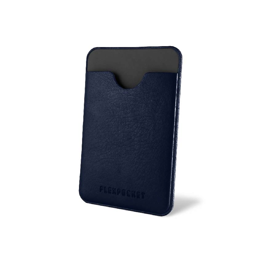 Изображение товара FLEXPOCKET Чехол для карты на телефон из экокожи, на клеевой основе, Синий