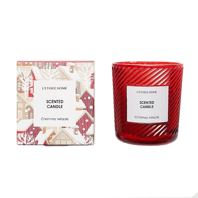 Изображение товара Ароматическая свеча LETOILE HOME Christmas miracle 200 мл для уюта и атмосферы