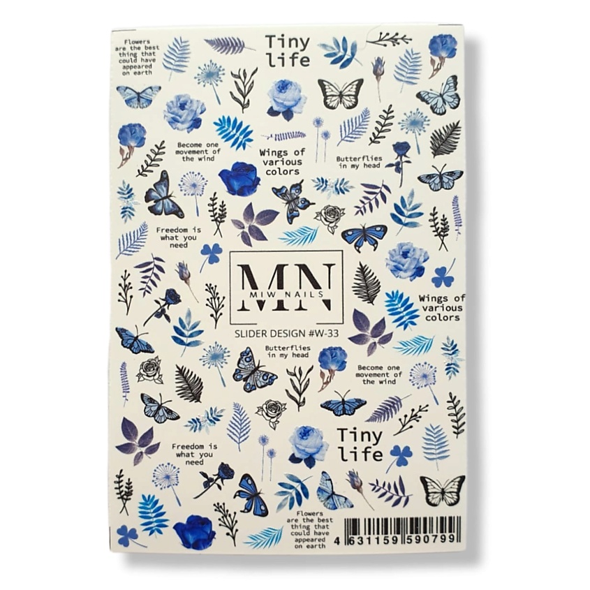 Изображение товара MIW NAILS Слайдер дизайн для ногтей W-33 профессиональный набор