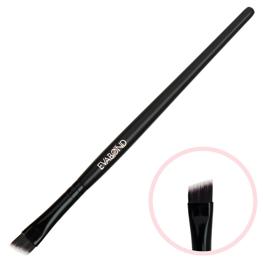 Изображение товара EVABOND Кисть макияжная для бровей скошенная №2, 1 шт
