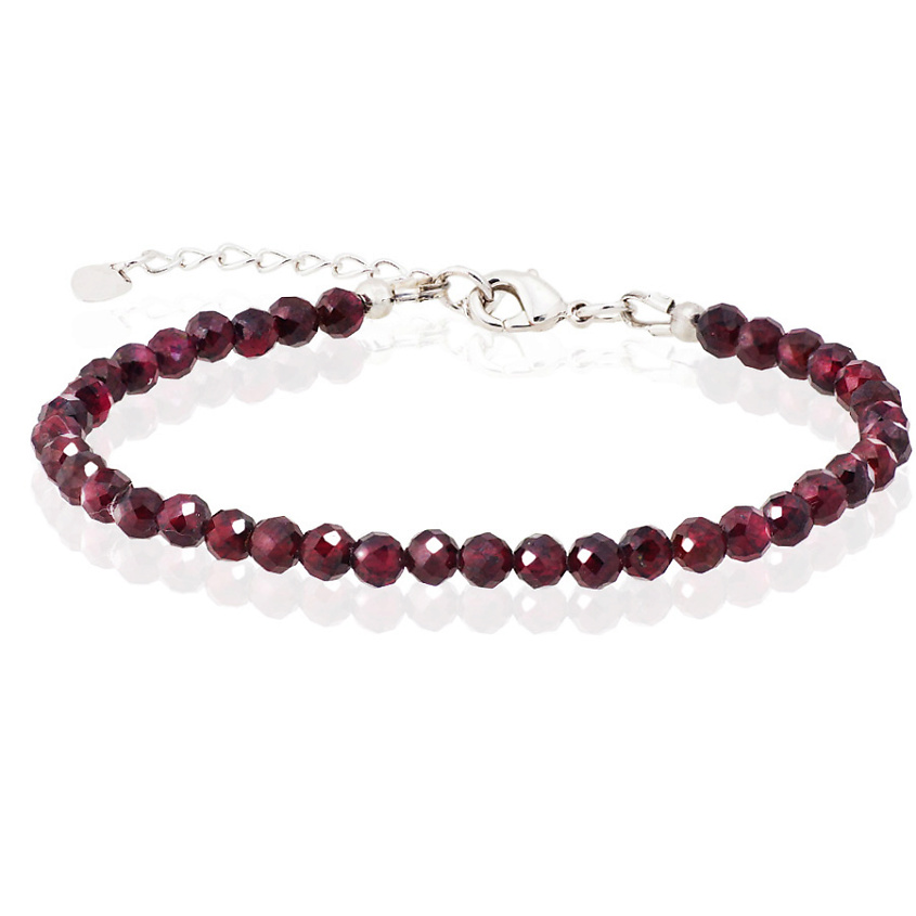 Изображение товара ALERIE-ACCESSORIES Браслет из натурального граната Miniature Garnet, цвет: Бордовый