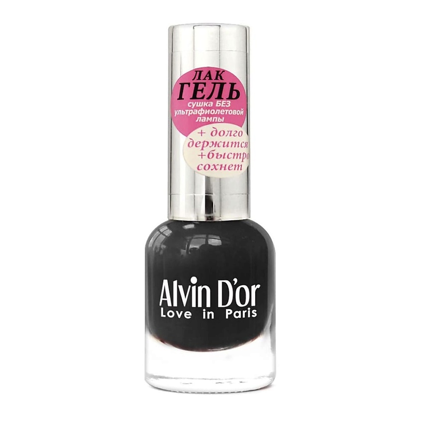 Изображение товара ALVIN D'OR Лак для ногтей ЛАК-ГЕЛЬ в оттенке 70 Черный