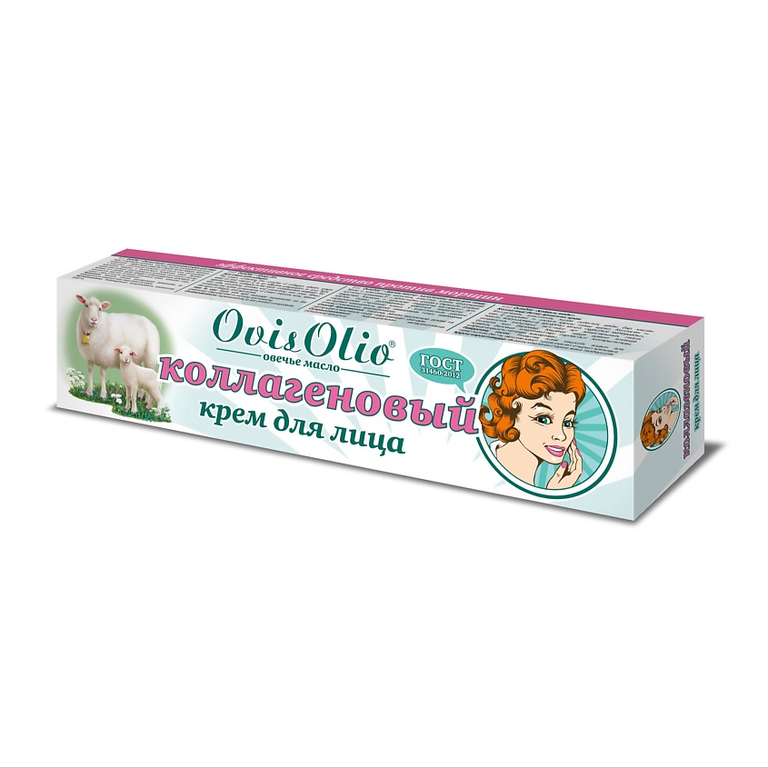 Изображение товара OVISOLIO Коллагеновый крем для лица Овечье Масло, 44 мл