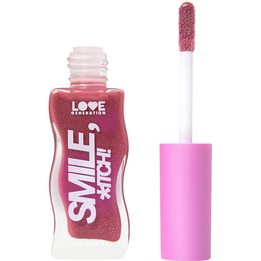 Изображение товара Любовный глянцевый блеск для губ Smile *itch № 06 Pandora увлажняющий с сияющими частицами 10 мл