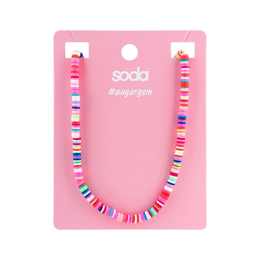 Изображение товара SODA Ожерелье RAINBOW COLOR #sugargem, 1 шт.