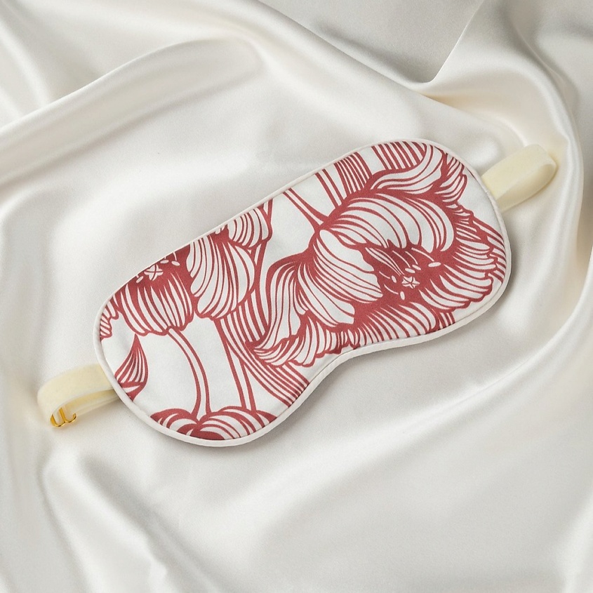 Изображение товара 8 HORAS OF SILK Шелковая маска для сна Wild Flowers, цвет: Розовый