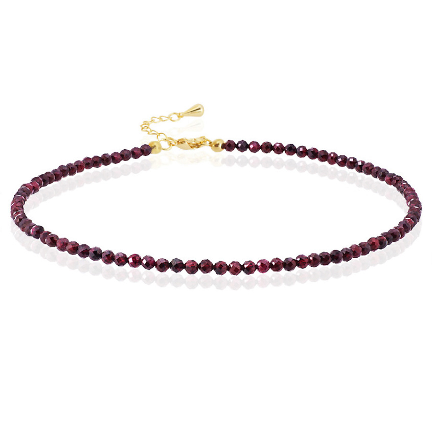 Изображение товара ALERIE-ACCESSORIES Чокер из натурального граната Miniature Garnet, цвет: Бордовый