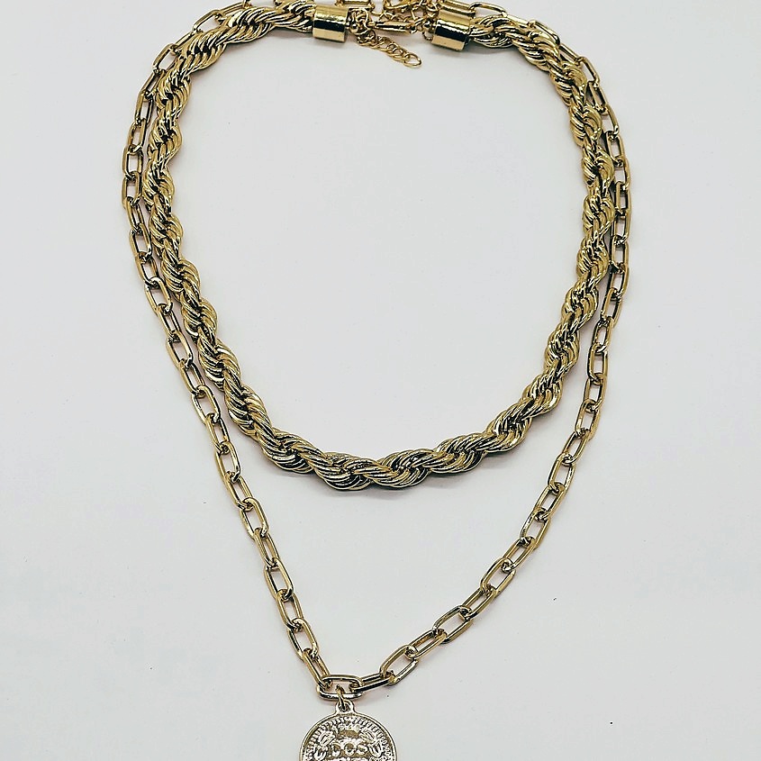 Изображение товара BOCCIOLO Колье COIN, золотой