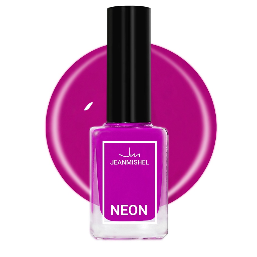 Изображение товара JEANMISHEL Лак для ногтей NEON, цвет: Фуксия, тон 328, 6 мл