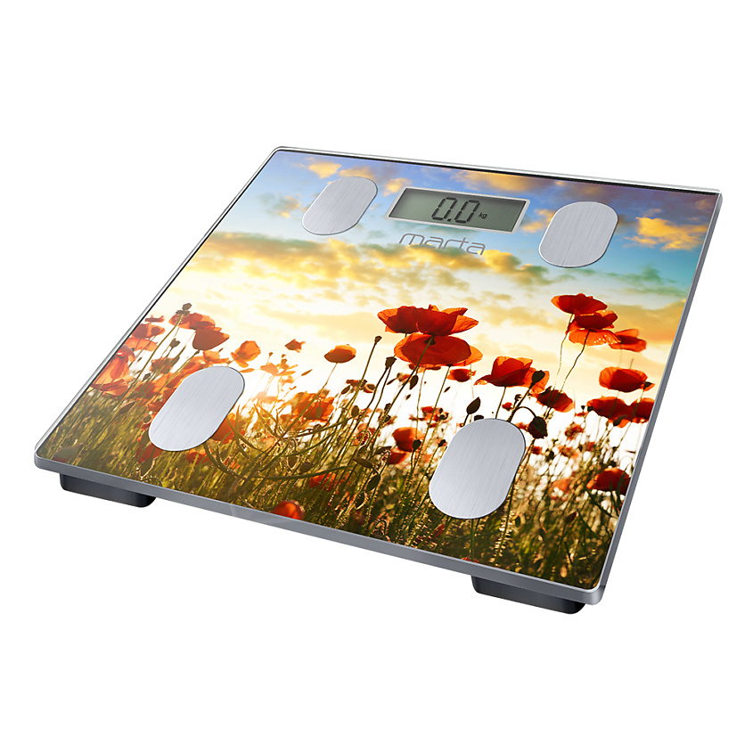 Изображение товара МARTA Умные диагностические электронные весы MT-1682 стеклянные для тела