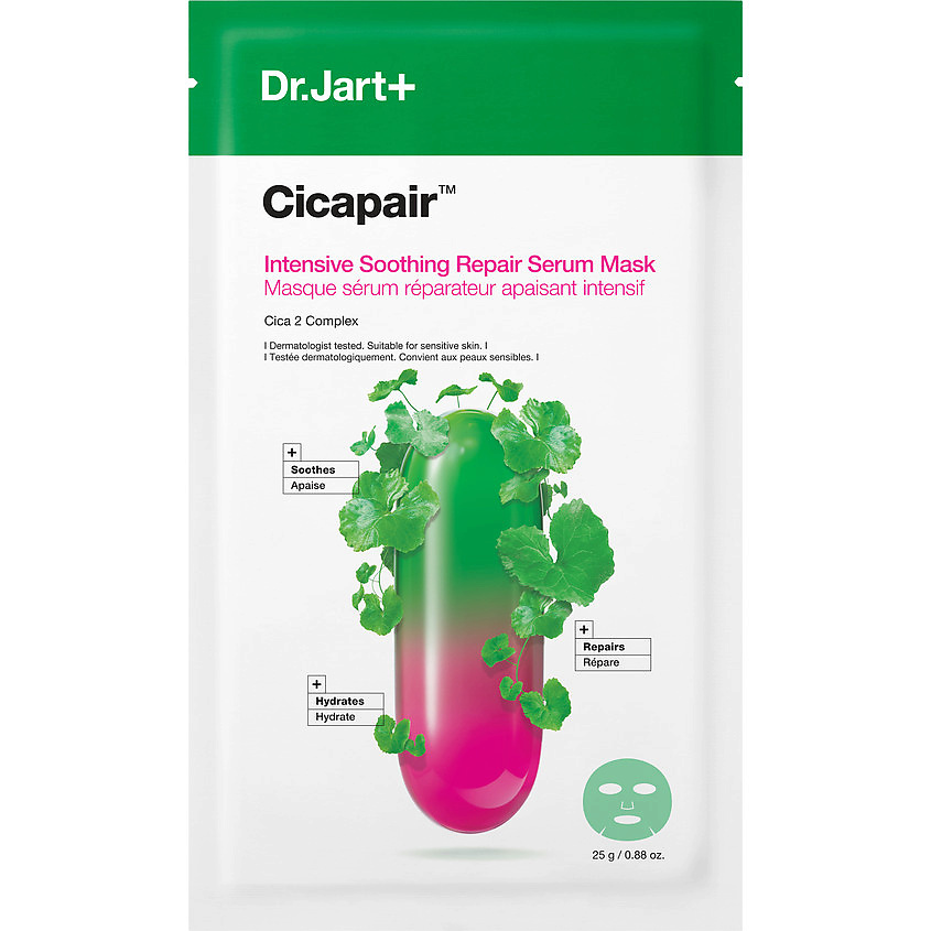 Изображение товара DR. JART+ Успокаивающая маска-сыворотка антистресс Cicapair Intensive Soothing Repair Serum Mask, 25 г