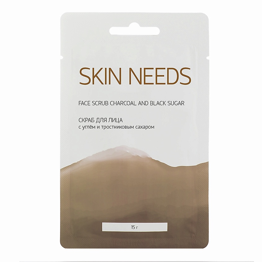 Изображение товара ЛЭТУАЛЬ Скраб для лица с углем и тростниковым сахаром SKIN NEEDS, 15 г
