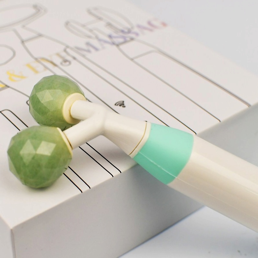 Изображение товара ЧИОС Массажер гуаша Электра Авантюрин 3 насадки, Зеленый