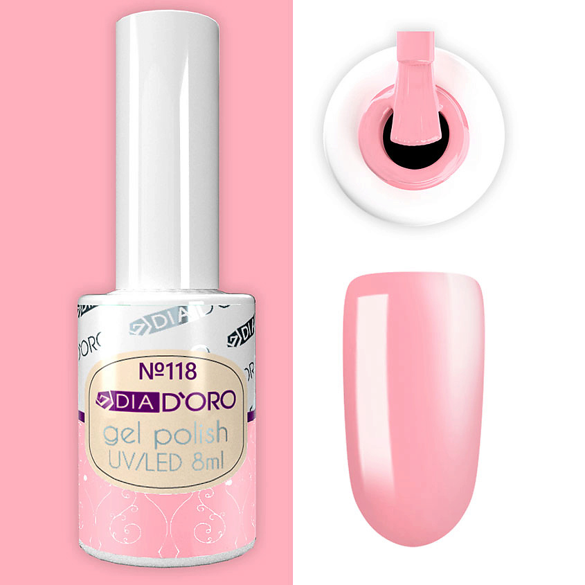 Изображение товара DIA DORO Гель-лак Classics Professional NEON, №118 Розовый френч 8 мл