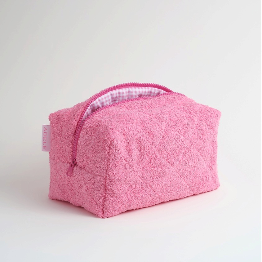 Изображение товара ADELE FOR YOU Косметичка махровая, Розовый