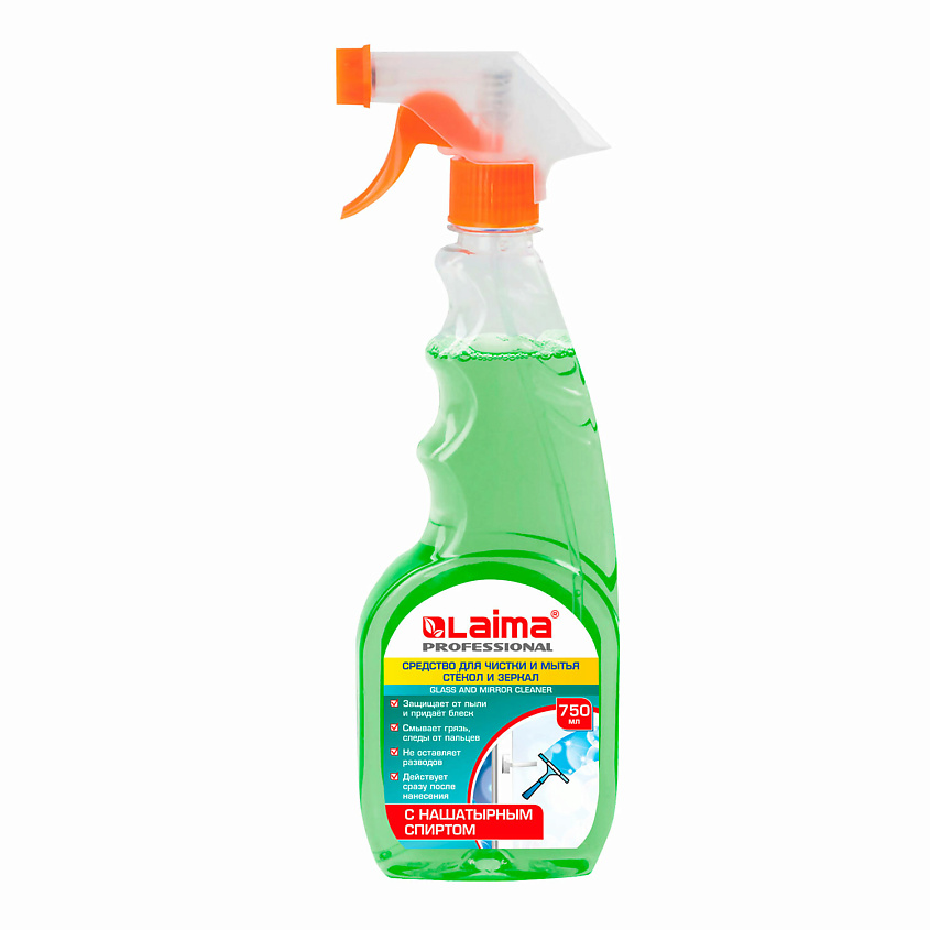 Изображение товара LAIMA Средство для мытья стекол и зеркал с нашатырным спиртом, 1 шт.