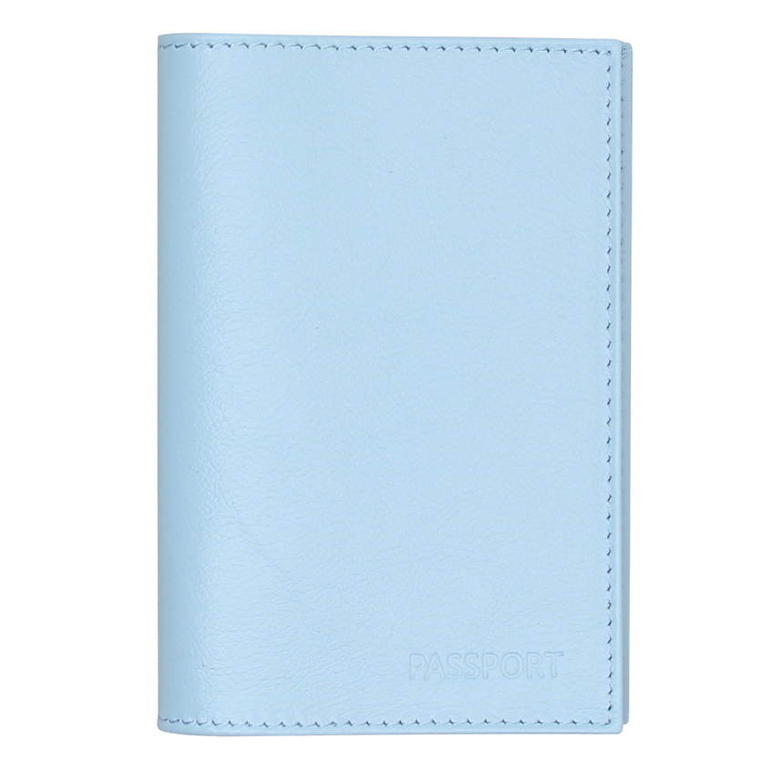 Изображение товара Обложка на паспорт RELS Opra из натуральной кожи, голубая