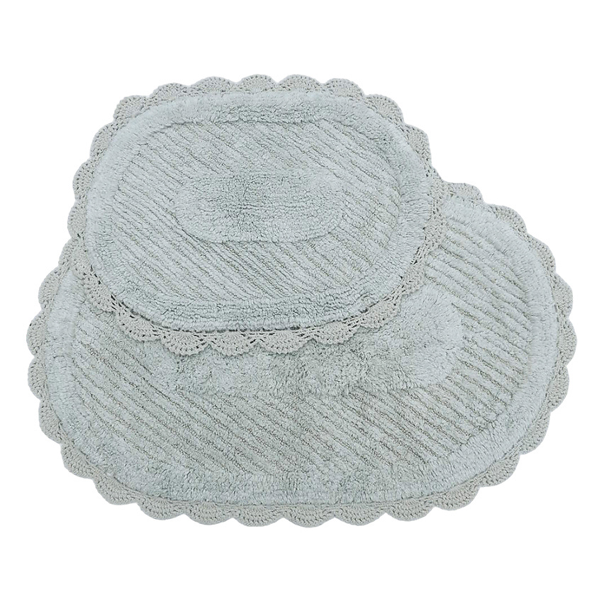 Изображение товара SOFI DE MARKO Набор кружевных ковриков для ванной LAURA S и M, голубой
