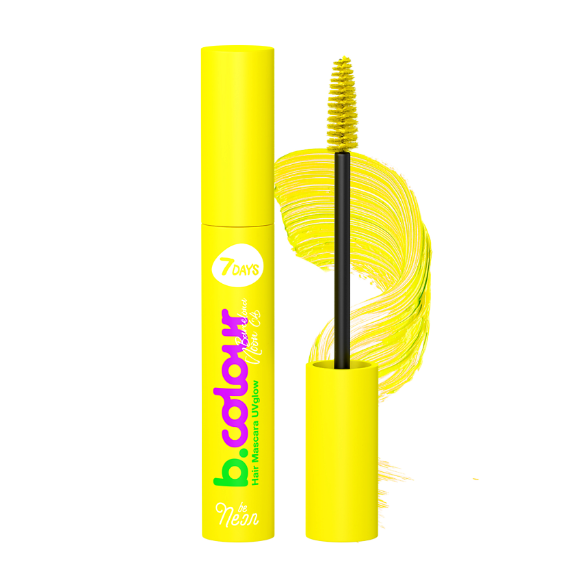 Изображение товара Цветная неоновая тушь для ресниц и волос 7DAYS B.COLOUR зеленая