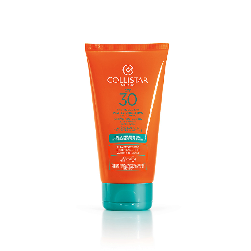 Изображение товара COLLISTAR Активный защитный крем для загара SPF30 для гиперчувствительной кожи, 150 мл