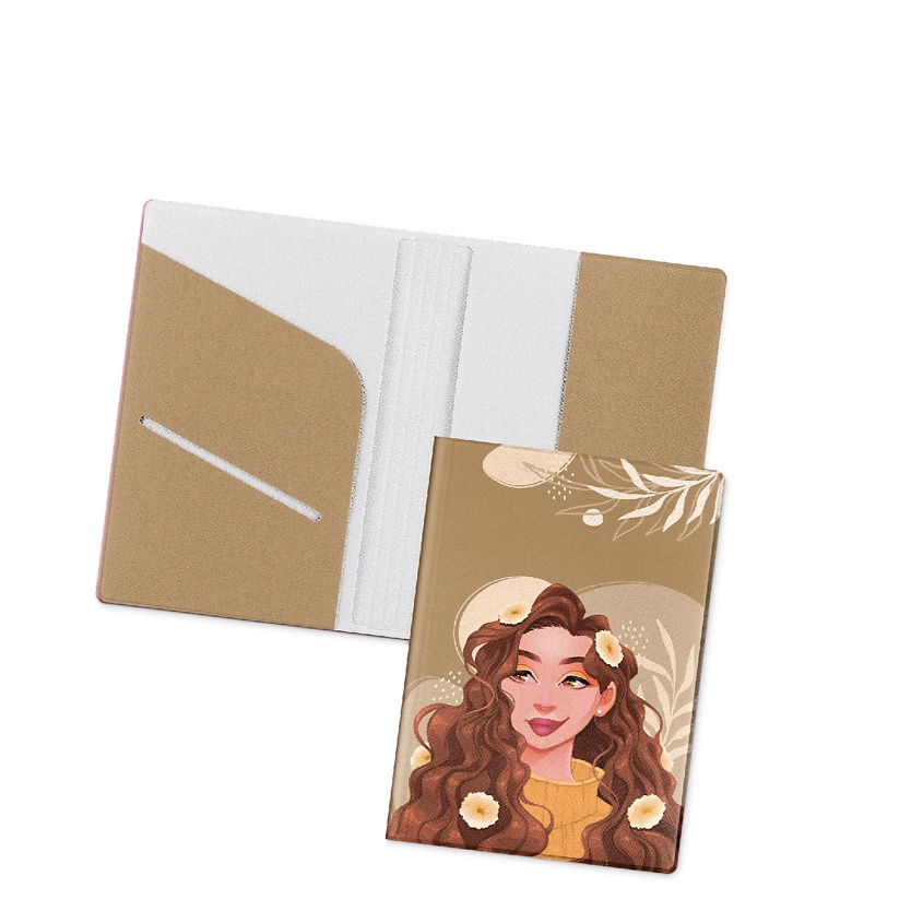 Изображение товара Обложка на паспорт FLEXPOCKET из экокожи Saffiano с отделениями, черная