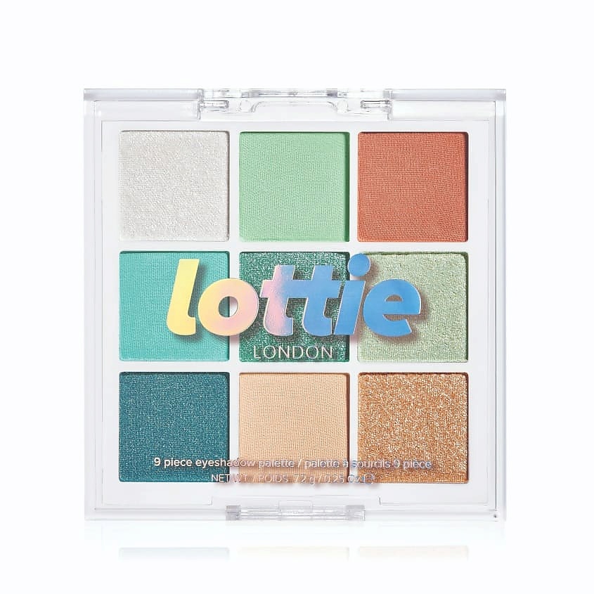 Изображение товара LOTTIE LONDON Палетка теней для век 9 оттенков Totally Mint, 7,2 г