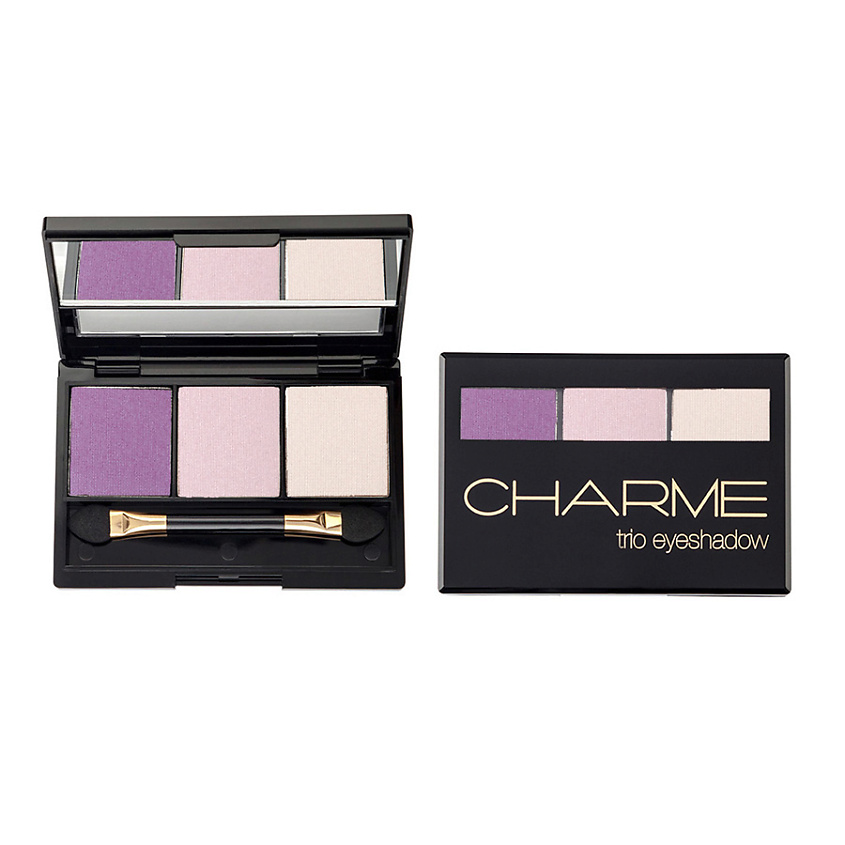 Изображение товара CHARME Тени для век трехцветные TRIO сиреневый